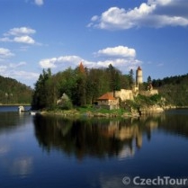 Zvíkov castle from the riverside